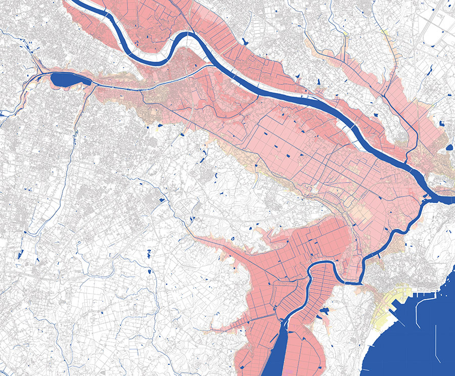 河川の洪水浸水想定区域図